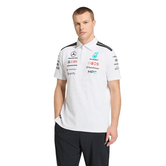 Mercedes AMG 2026 - White Adidas Polo