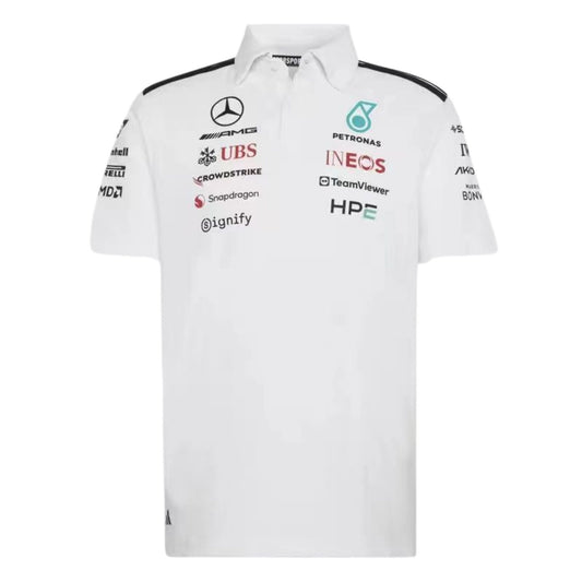Mercedes AMG 2026 - White Adidas Polo