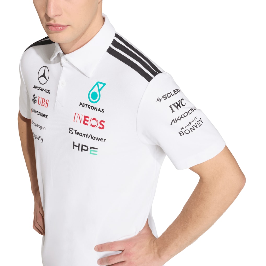 Mercedes AMG 2026 - White Adidas Polo
